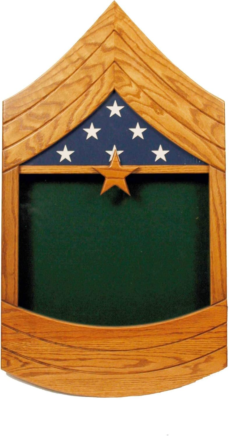 E-9 Army Sergeant Major (SGM) or Command Sergeant Major (CSM) Shadow Box/Retirement Display