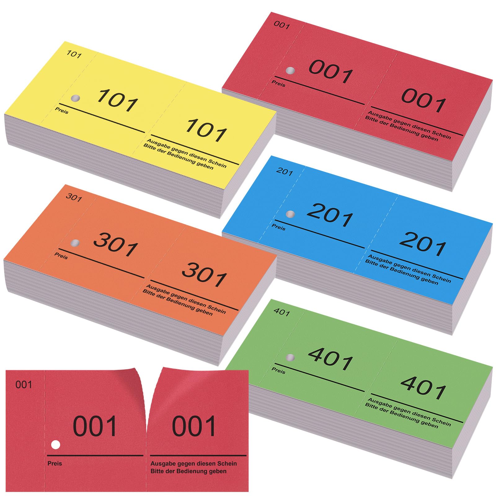 Nezyo Blokken met dubbele cijfers, 1-100 loterijen, met cijferblokken, 10 cm x 5 cm, voor kledingkast, loterijen, evenementen, feesten, beurzen, loterijen en entertainment (groen