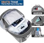 ZOMAKE Ultra Lightweight Packable Backpack 25L, Foldable Hiking Backpacks Water Resistant Small Folding Daypack for Travel(Medium Grey)