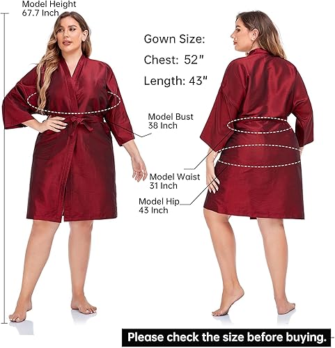 Miniatura 2 de PERFEHAIR Salon Client Gown Robes Cape, Hair Salon Smock for Clients- Kimono Style