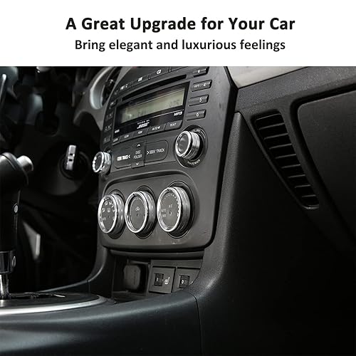 Miniatura 5 de Anillo de ventilación de aire acondicionado de automóvil de aleación de aluminio, apto para Mazda MX-5 RF Miata 2009-2015, anillo de ventilación de