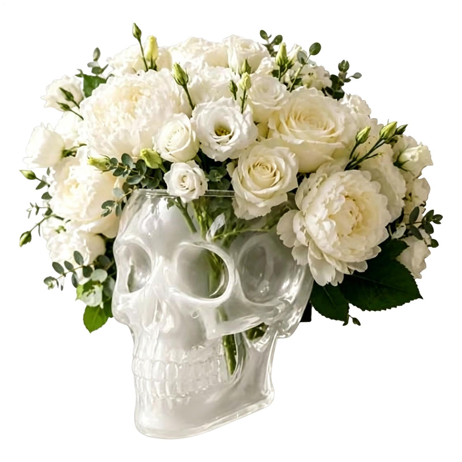 Vase tête de mort pot gothique et conteneur mural de chambre pour décoration