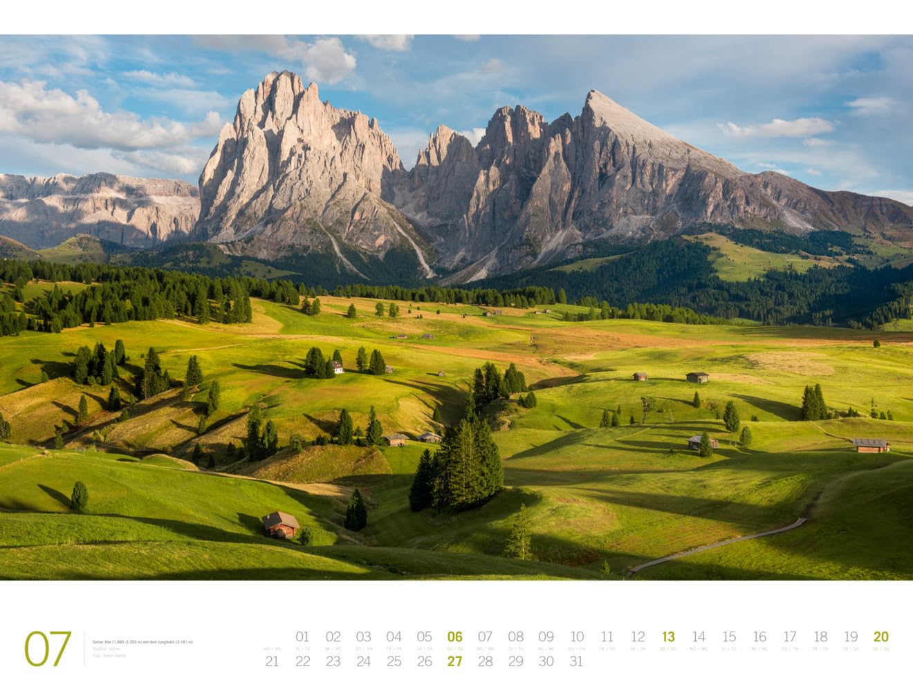 Alpen - Ackermann Gallery Kalender 2025, Wandkalender im Querformat (66x50 cm) - Großformat-Kalender / Hochwertiger Panorama-Kalender Berge und Natur