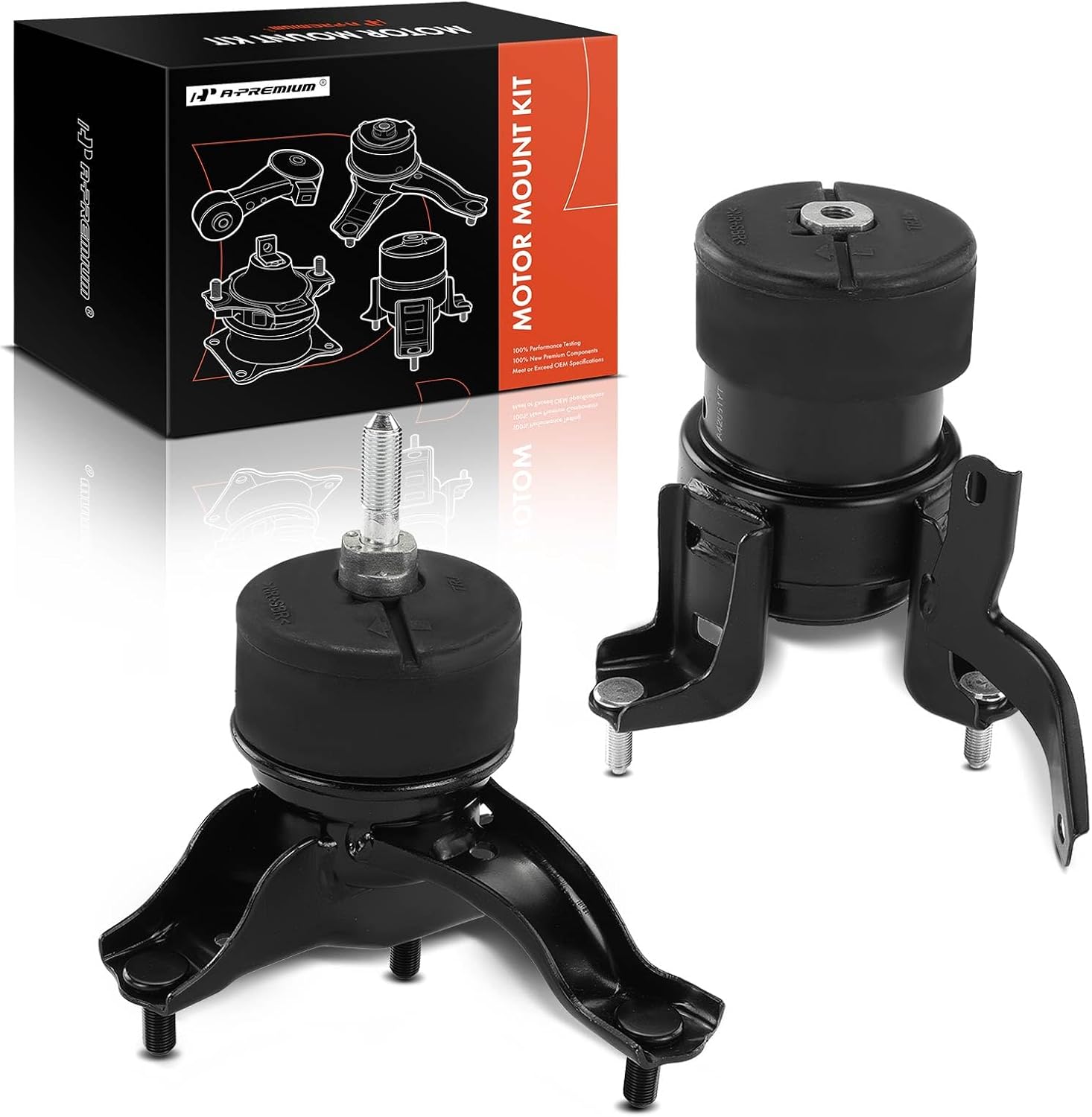 A-Premium Set of 2 Engine Motor Mount Kit Compatible with Toyota Camry 2012-2017, Avalon 2013-2018 & Lexus ES300h 2013-2018, 2.5L