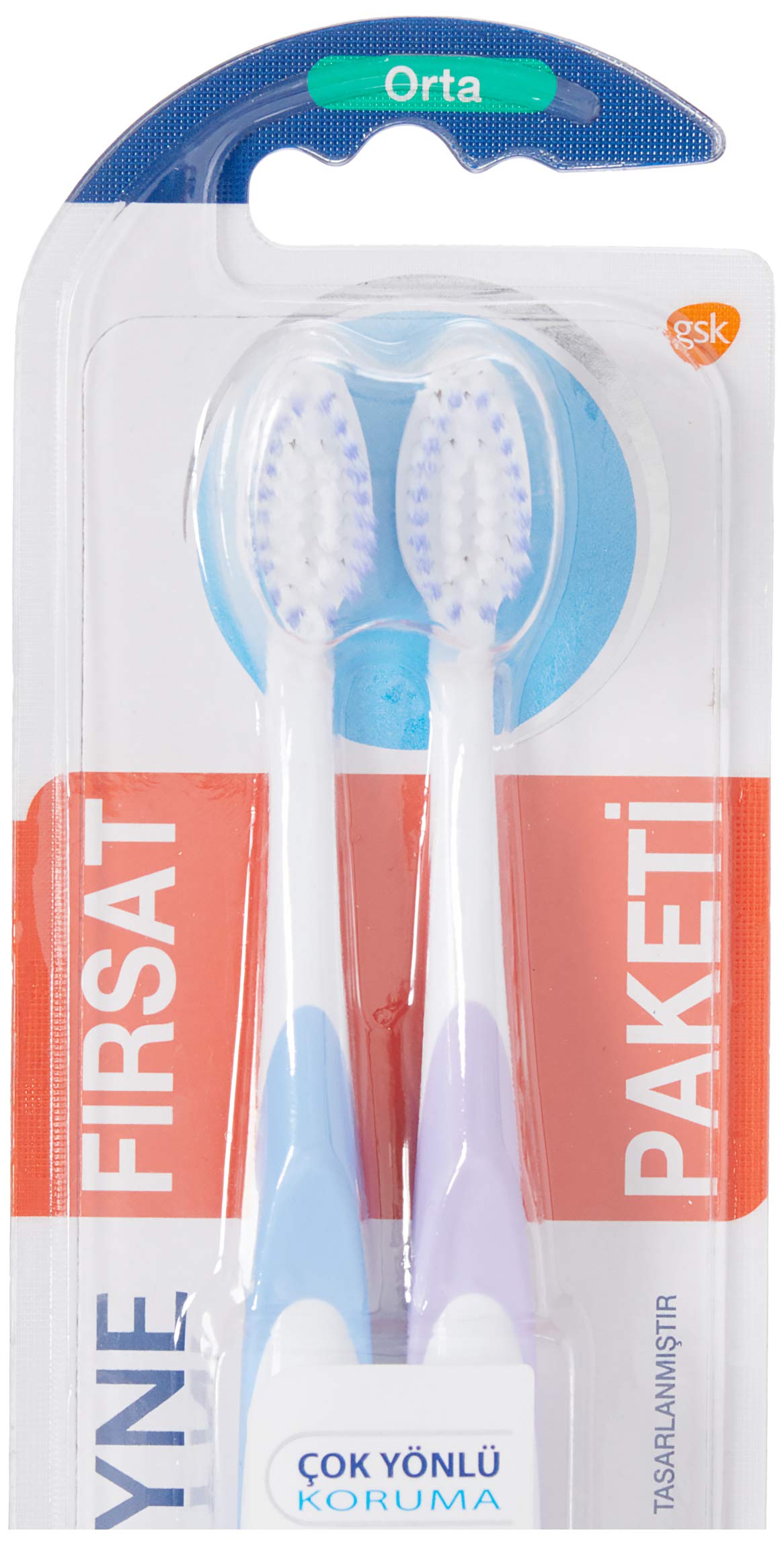 Sensodyne Çok Yönlü Koruma Diş Fırçası Orta 1+1 (2 paketi)