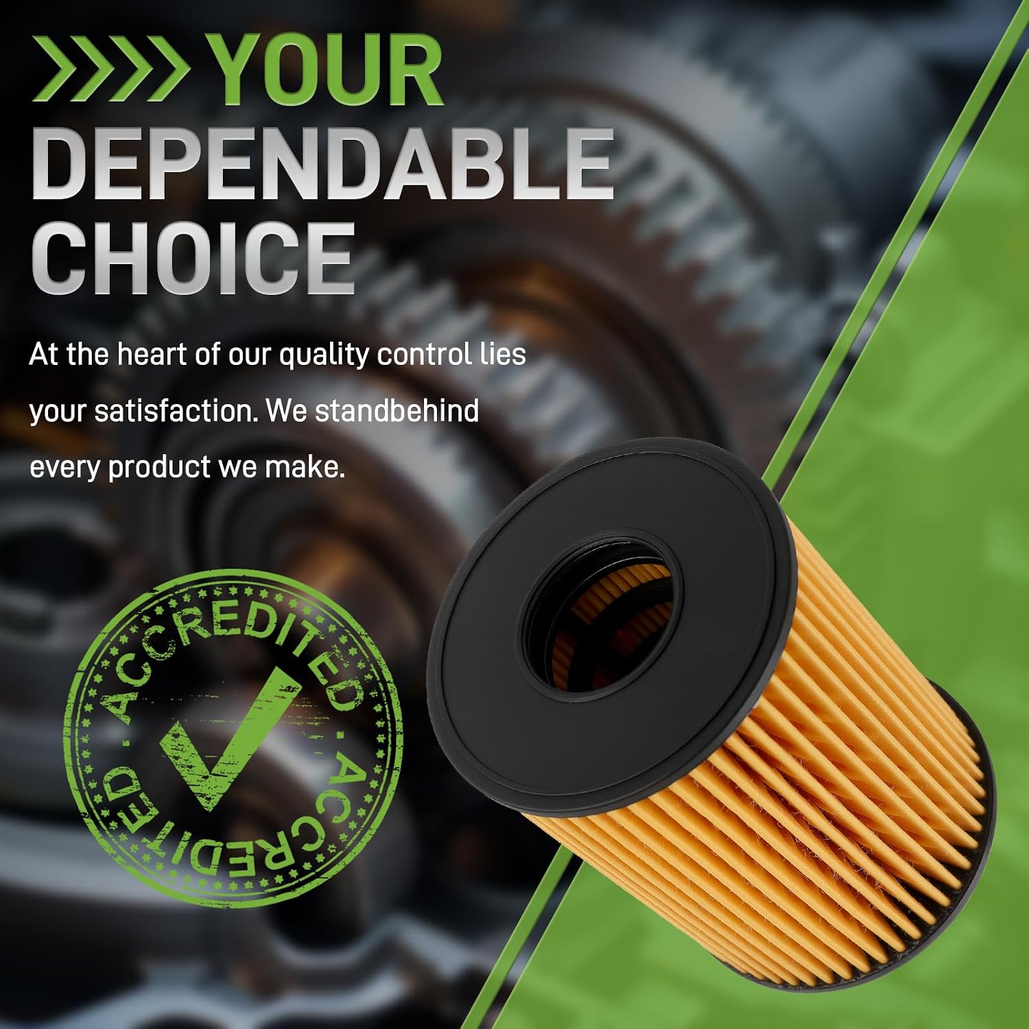 26350-2S000 Oil Filter with Seals Compatible with Hyundai Santa Cruz 2.5L 2020-2022 Compatible with Kia Sorento 2.5L Engine 2021-2022 Pack of 4