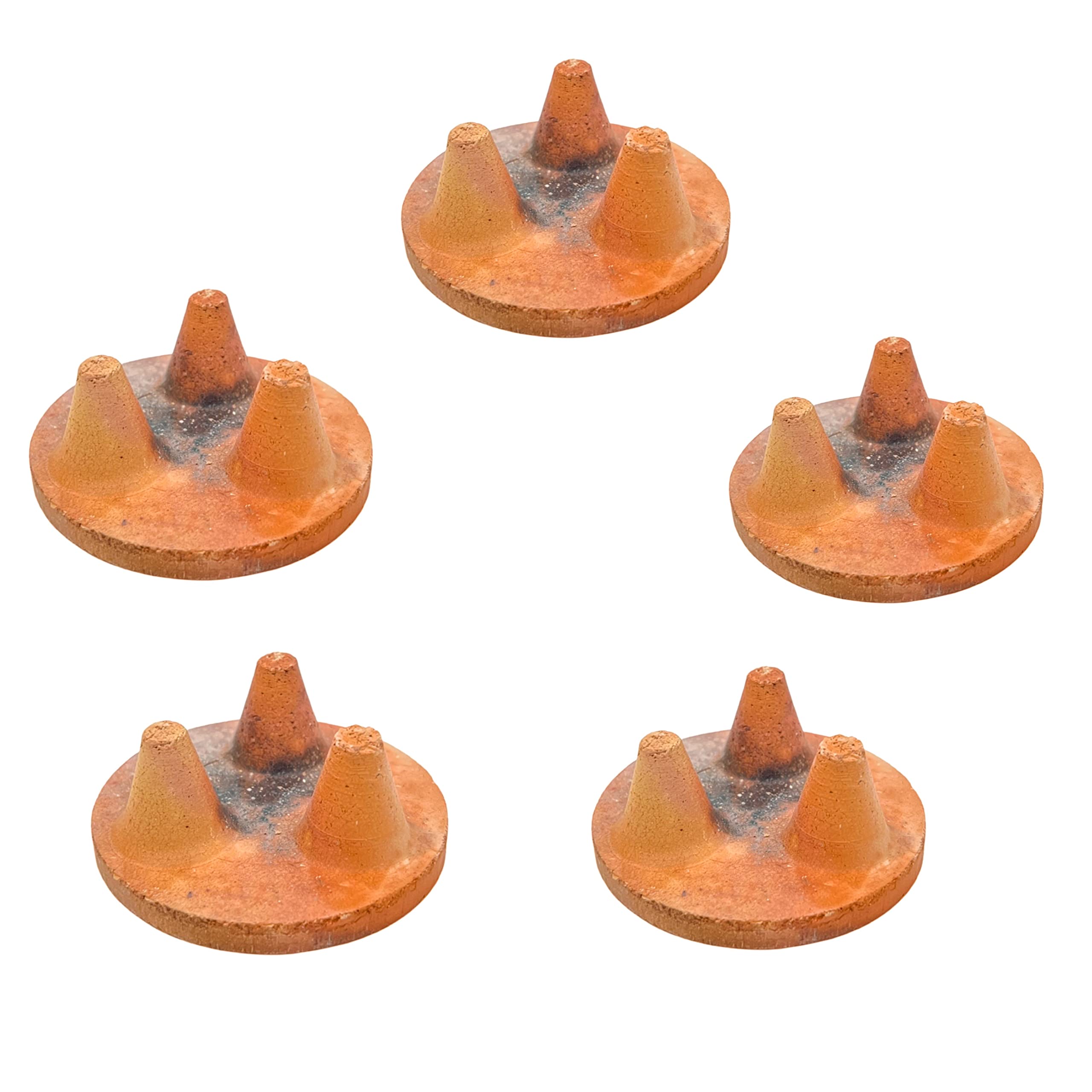 Johnson Tools Clay Stand/Desi Mitti Stand for All Type of Industrial Crucibles (Pack of 5) (Small (6 cm))-image-1