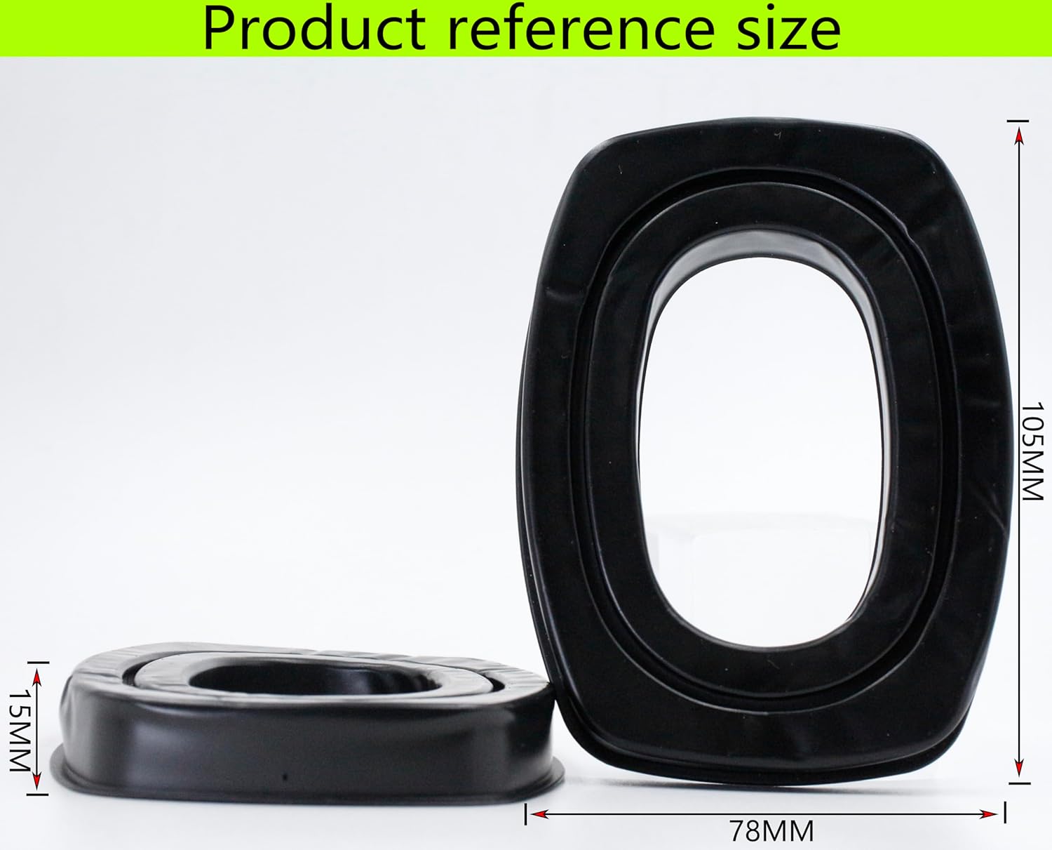 Replacement Ear Pads Compatible with Howard Leight by Honeywell Headphones Ear Pads (PTU Leather/Black) - Image 4