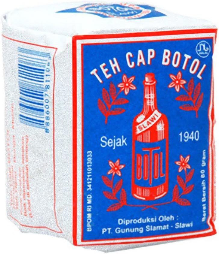 Bottle Brand Loose Tea Blue-pack - Teh Bubuk Cap Botol Bungkus Biru 80 Gram (Pack of 2)
