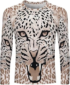 Amazon.co.jp: [DwjaRT] Tシャツ 豹柄 ヒョウ柄 長袖 秋服 トレーナー