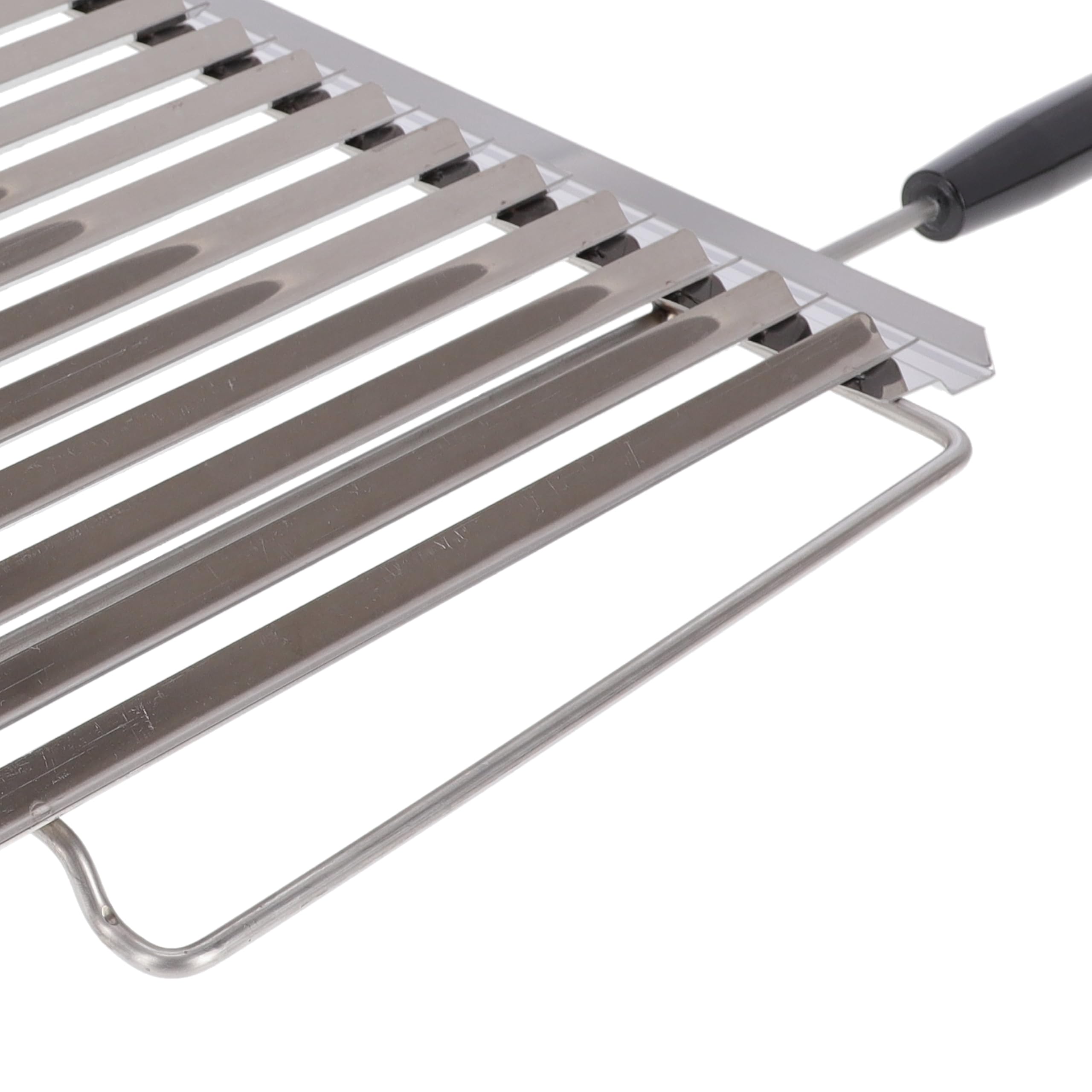 XGRILL | Griglia Barbecue 76x38 cm in Acciaio Inox con Manici Ergonomici | Griglia BBQ Professionale con Sistema Raccolta Grassi | Made in Italy