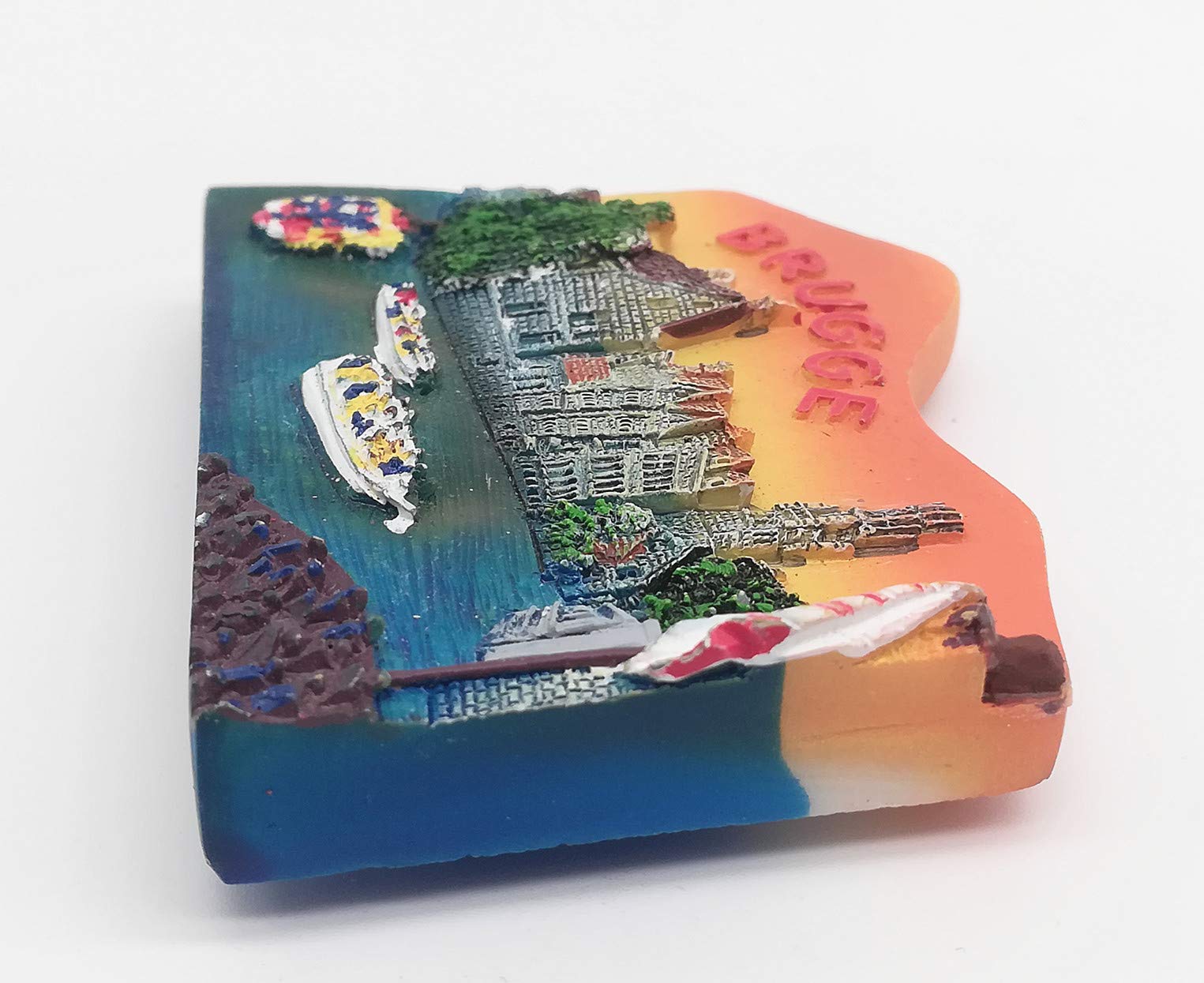 Imán Para Nevera De Bélgica - Recuerdo Turístico De Metal De 6x6 Cm, Perfecto Para Decoración De Cocina