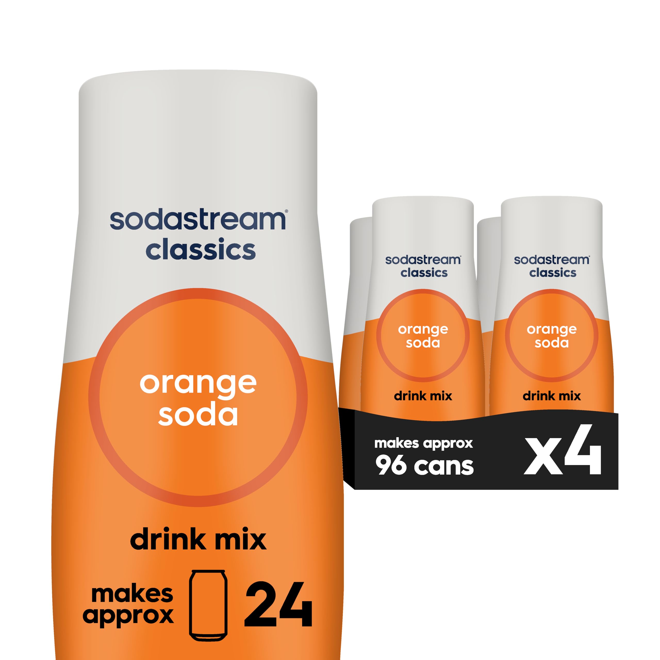 SodaStream Orange, 440ml 4-Pack