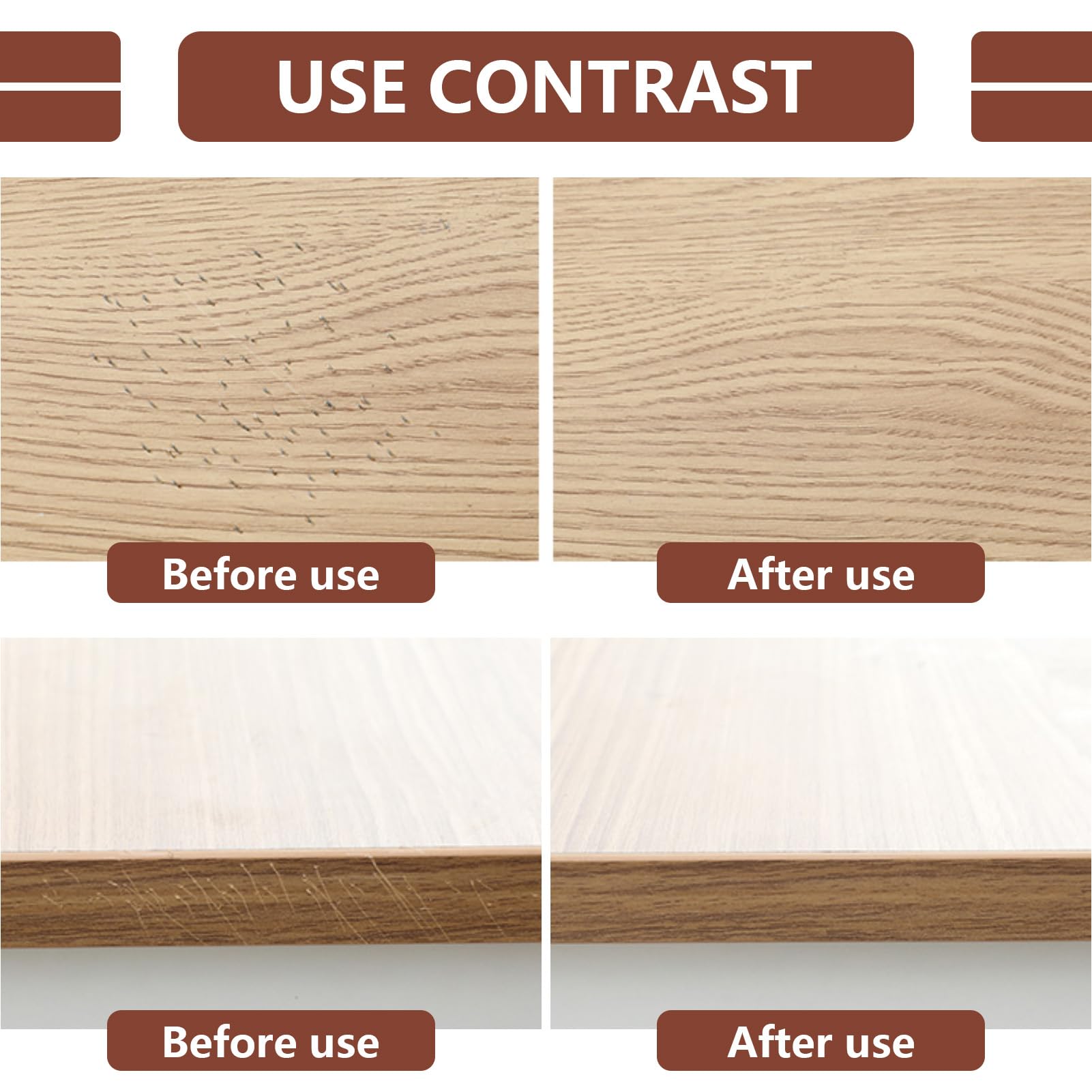 Wax Filler Sticks for Wood Repair Furniture Repair Kit with Scraper Wood Filler Sticks Wood Scratch Repair Laminate Floor Repair Kit for Wooden Furniture Floor Table Door Guitar Scratches Hole - Image 3
