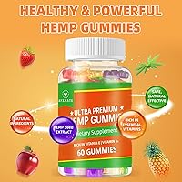 Vista 7 de Gomitas de cáñamo, gomitas comestibles frutales avanzadas, 100% naturales de extracto de semillas de cáñamo de alta potencia, 120 gomitas