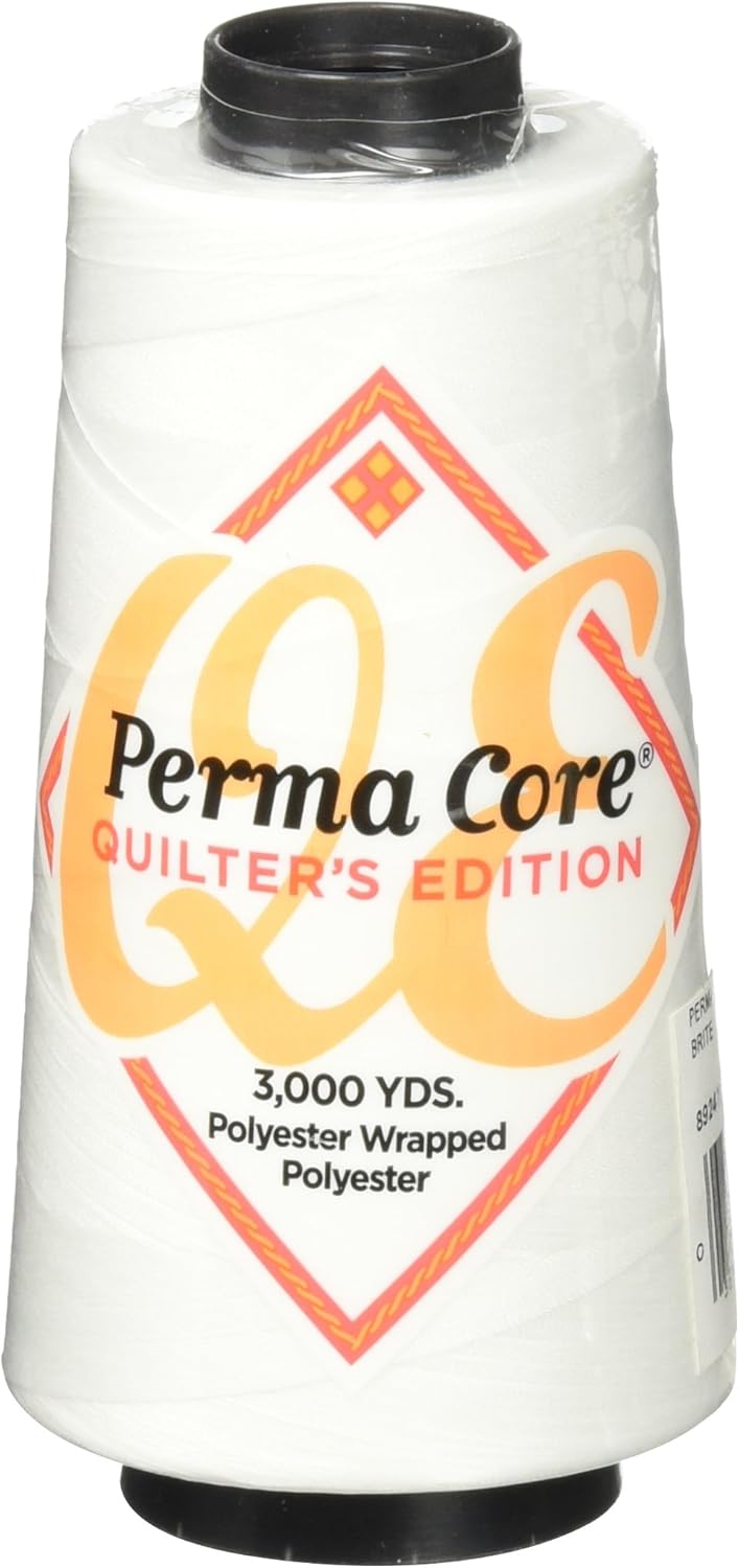Signature Perma Core Quilters Edition Thread, 3000 yd, Brite White (57PCQE002)