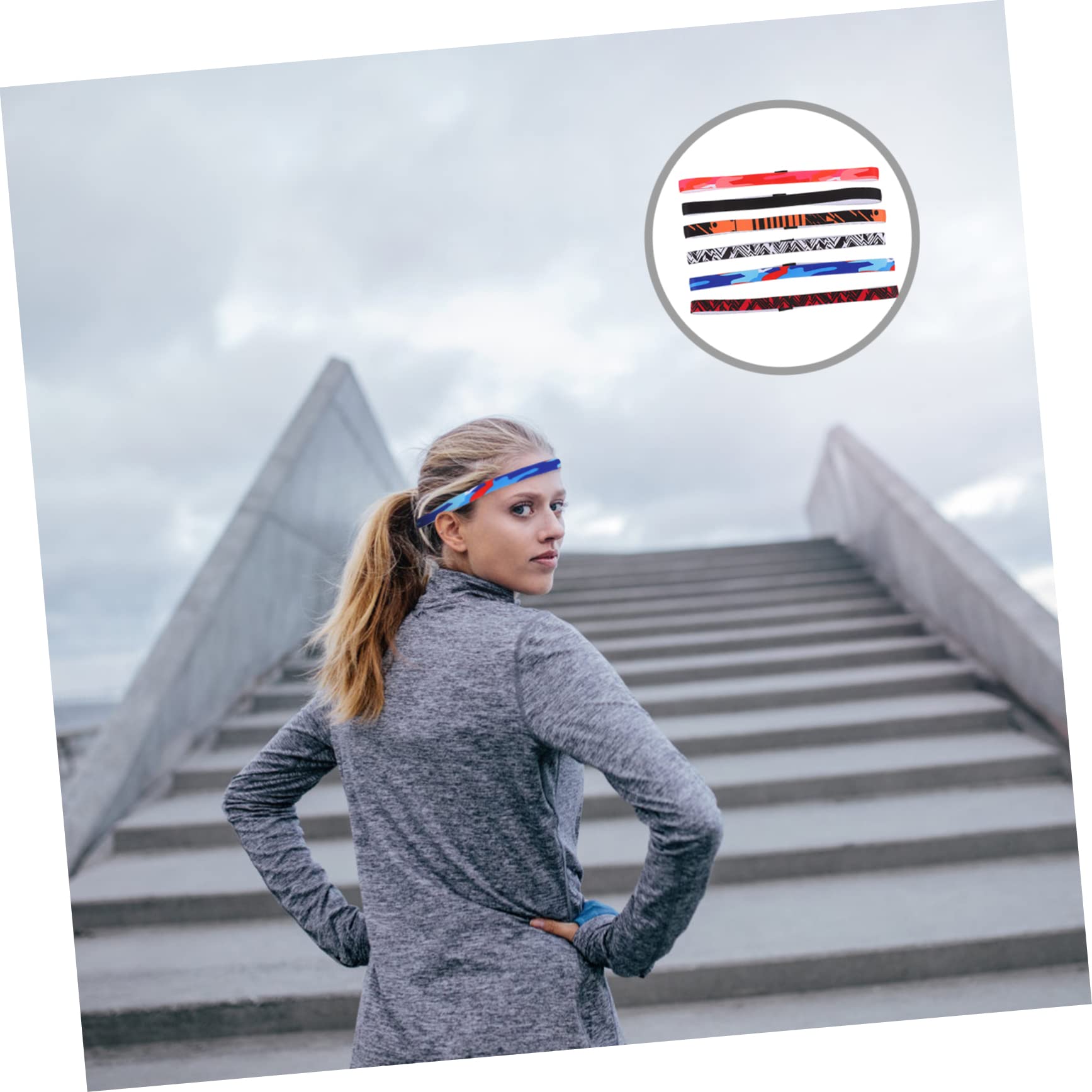 Kisangel 42 Piezas Banda Deportiva para El Sudor Diademas para Hombres Diademas Absorbentes De Sudor Diadema De Yoga Diadema Delgada Diadema para Correr Banda para El Cabello para Correr