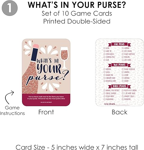 Miniatura 4 de Big Dot of Happiness But First, Wine - 4 juegos de fiesta de cata de vinos - 10 cartas cada uno - Paquete Gamerific