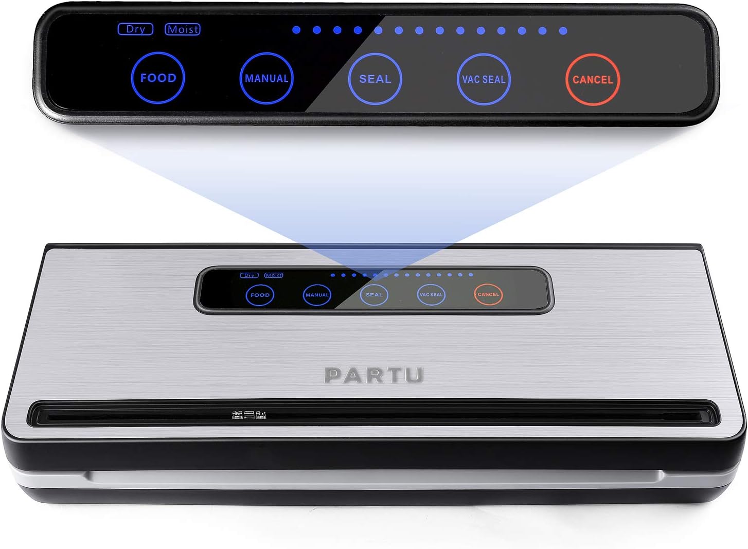 PARTU Vacuum Sealer Machine for Keeping Fresh on Summer Dry/Moist Mode || Include Vacuum Sealer Bag
