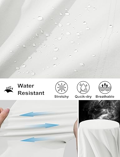 Miniatura 3 de MAGCOMSEN Men's Hiking Cargo Shorts Quick Dry Lightweight 9" Golf Shorts Summer Casual Work Outdoor with 5 Zipper Pockets