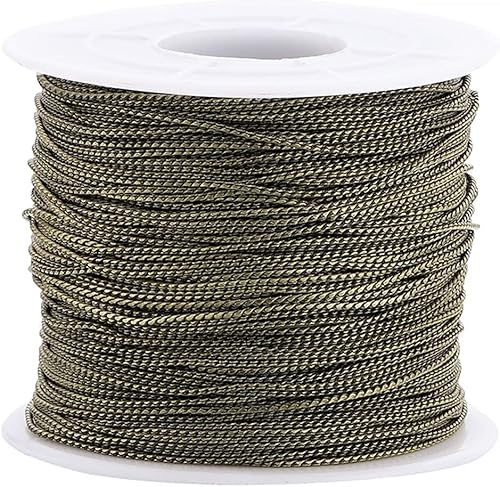 Miniatura 9 de AGCFABS Paquete de 16.4ft de cadena de serpiente a granel para collares, joyería de bricolaje, accesorios de búsqueda hechos a mano (negro pistola)