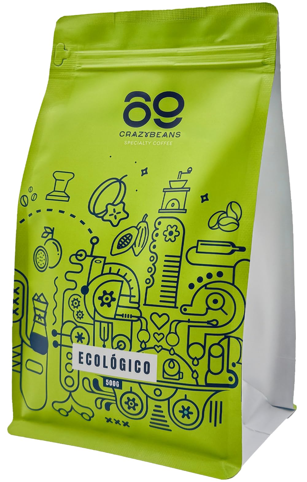 69 CrazyBeans Specialty Coffee Colombia Finca El Ensueño 100% Arábica 85,5 puntos SCA Tueste Natural 500g