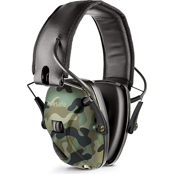 Awesafe GF01 Noise Reduction Electronic Shooting Earmuffs - Sound Enhancement, Electronic Hearing Protection - NRR (Noise Red