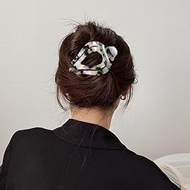 Mistofu 3Pcs French Concord Hair Claw Clips - Curved Strong Hold No Slip Grip Tortoise Clips for Thick or Thin Hair (multicolor 4)