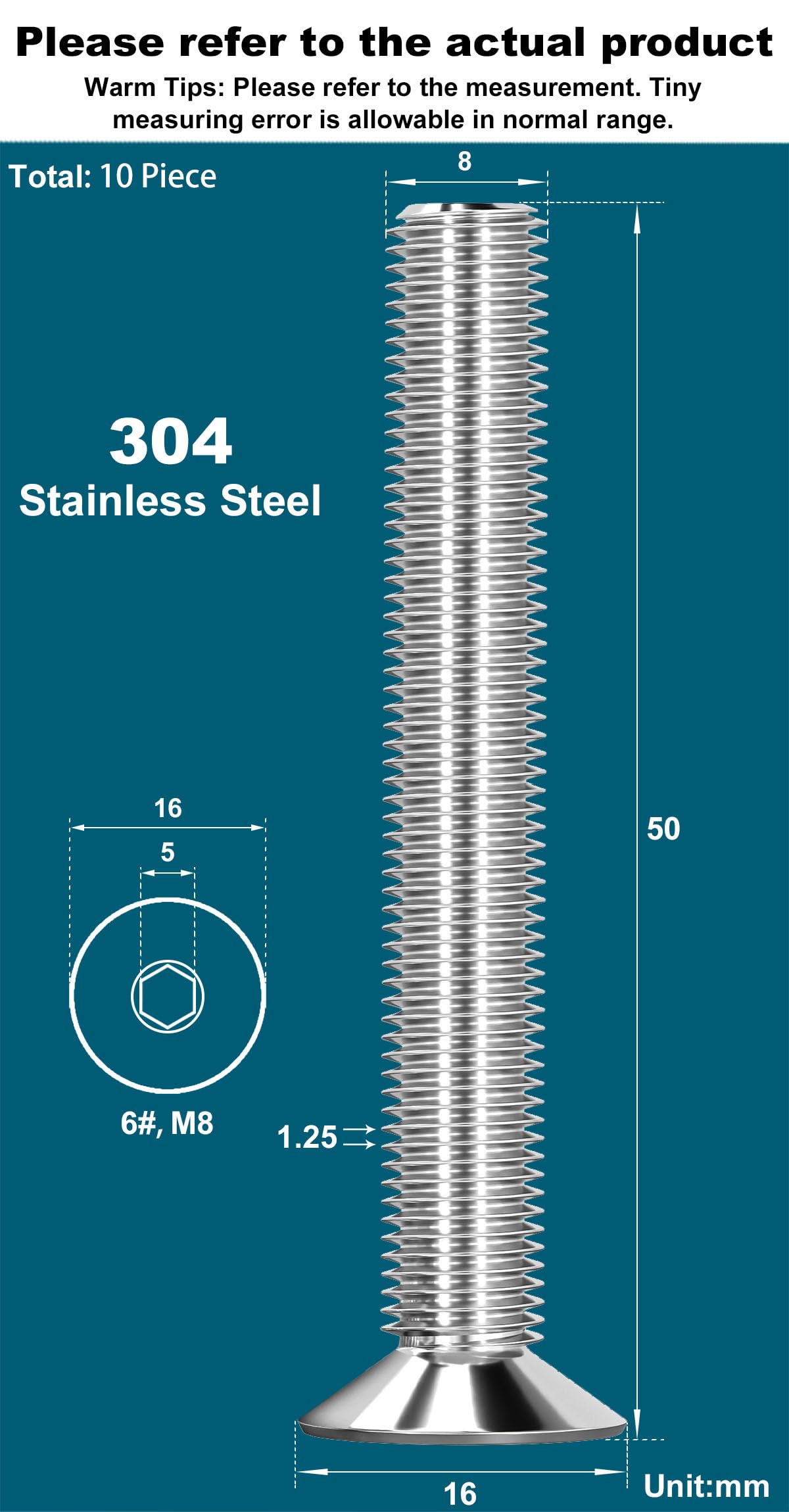 Drenky M8 X 50mm Screws - Image 2