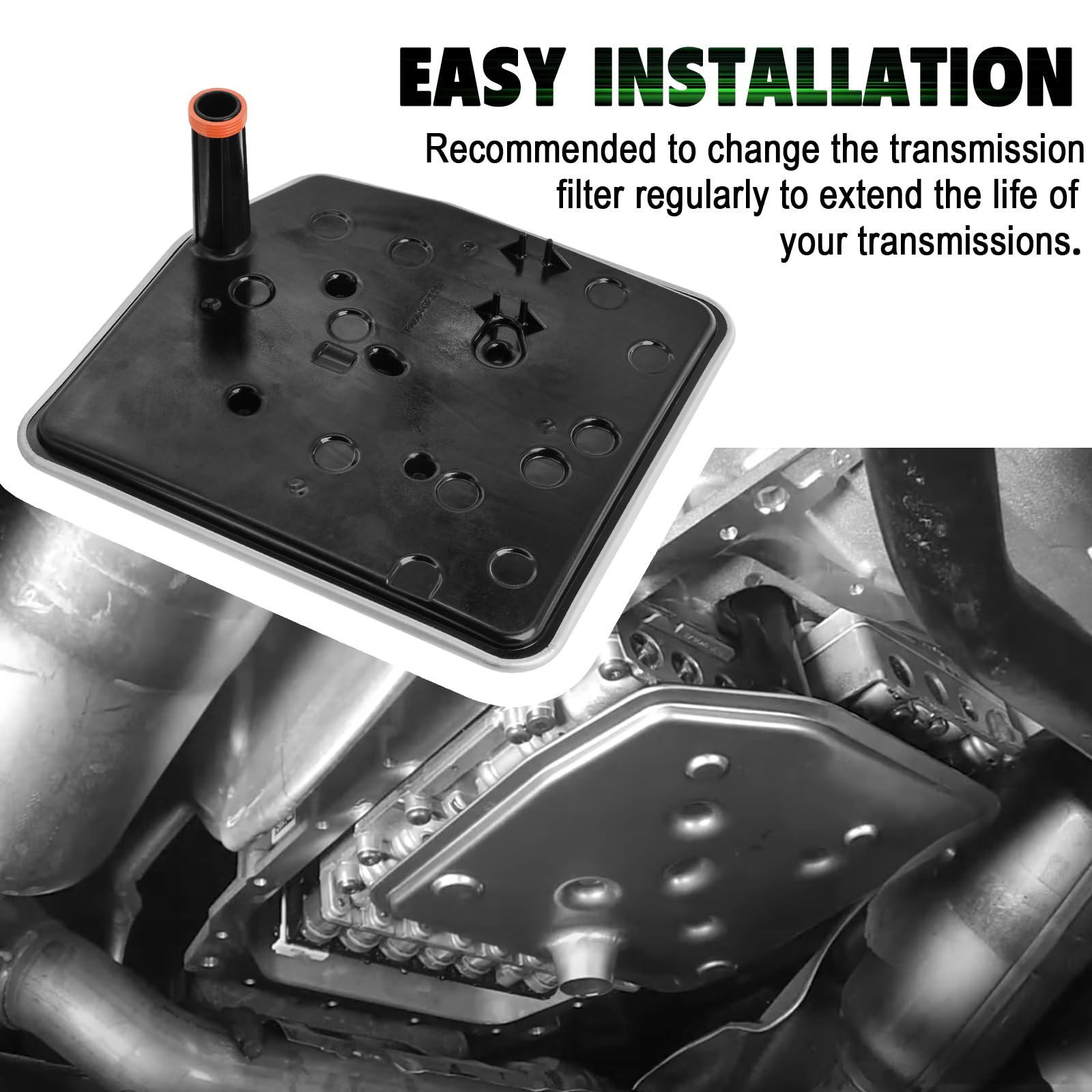 6R80 BL3Z7A098A Filtro di trasmissione automatica con kit di guarnizioni di ricambio FT-188 compatibile con 3.5L 5.0L 6.2L 6.7L Ford F-150 F-250 Expedition Mustang Navigator 2.3L 3.7L 5.0L BL3Z-7A098