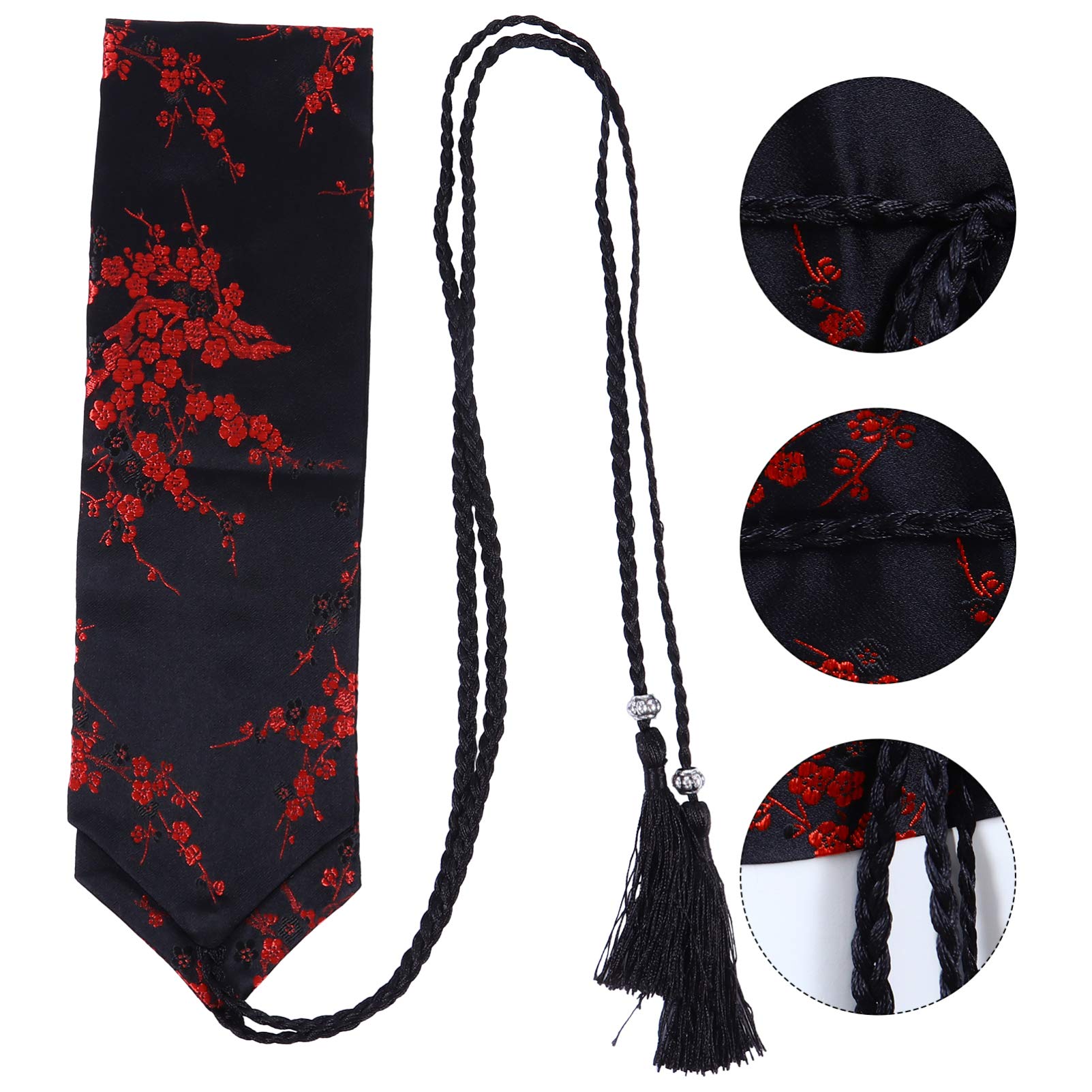 Kimono Obi Belt Japanese Sash Autumn Winter Series 120cm Kimono Obi Japanese Sash Belt Floral Pattern for Women Pre  main image 4