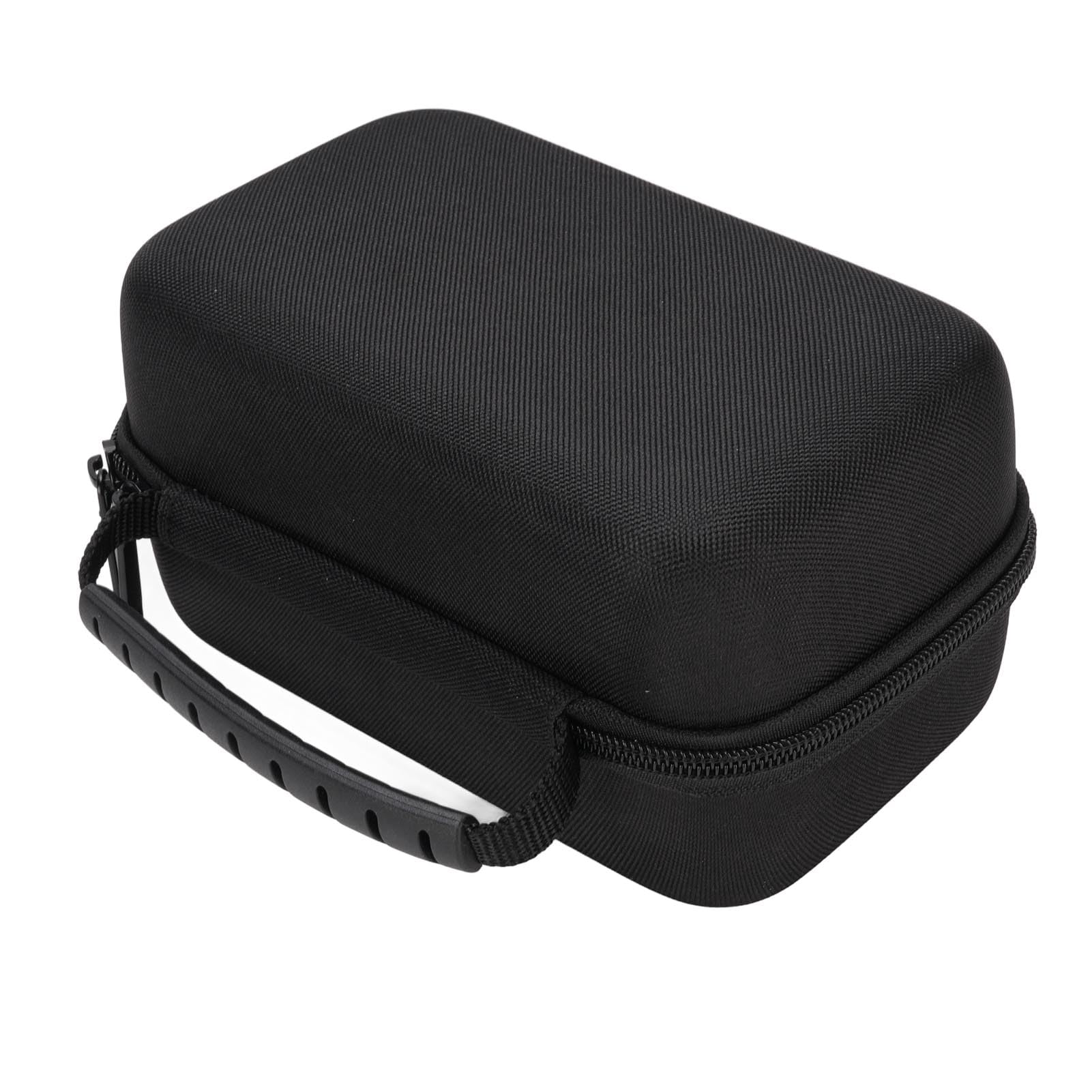 Wakects Custodia Rigida per Altoparlante Custodia da Trasporto per Altoparlante in Nylon EVA con Scomparti per Accessori Maniglia con Rivestimento Morbido per Riporre in Viaggio Uso Quotidiano (BLACK)