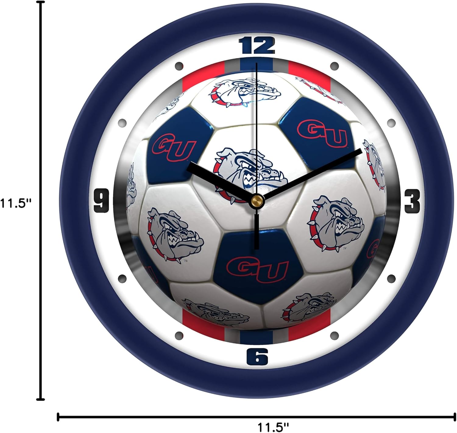 SunTime Gonzaga Bulldogs Soccer Wall Clock