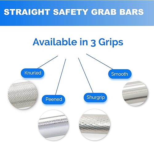 Miniatura 3 de Barra de seguridad para baño, barandilla ADA, bañera, ducha, escalones de inodoroacero inoxidable 304, agarre pelado, 16 pulgadas
