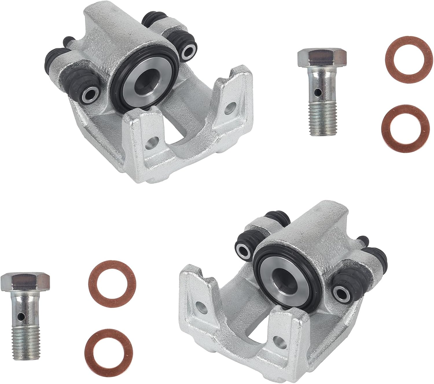 KUSATEC 184755 184754 Rear Disc Brake Caliper with Bracket fit for Ford Explorer 2001-2010/Sport 2003-2005/Trac 2007-2010; Lincoln Aviator 2003-2005; Mercury Mountaineer 2001-2010; Both Left and Right