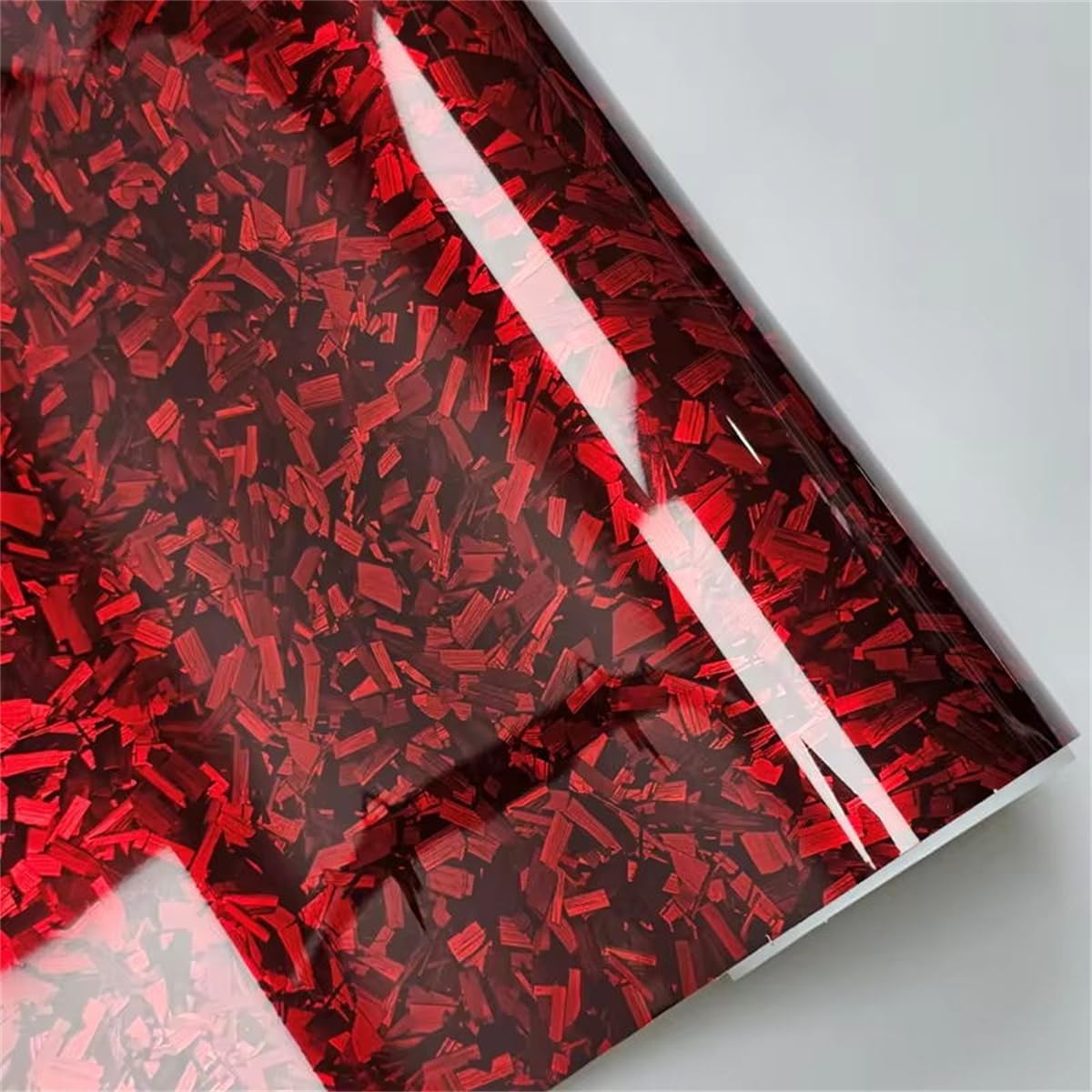 ECYC Ltd Vinyl Wrap Car Film Roll Gloss Forged Carbon Fiber Vinyl Wrap Self Adhesive Car Vinyl Wrap Sheets Car Vinyl Wrap Decal for Vehicle Interior Exterior, Auto, Motorcycle, 0.98 x 6.56 feet