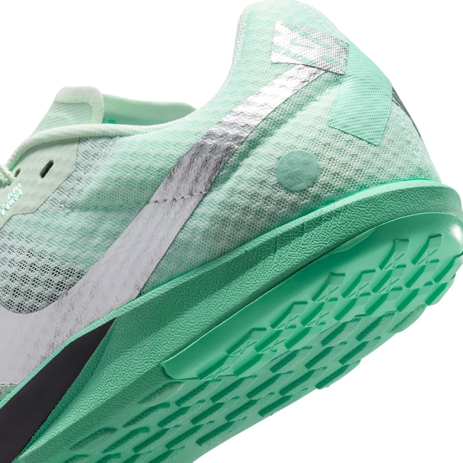Nike Rival Waffle 6 Road and Cross-Country Racing Shoes (DX7998-300, Barely Green/Green Glow/Mint Foam/Metallic Silver) Size 10.5