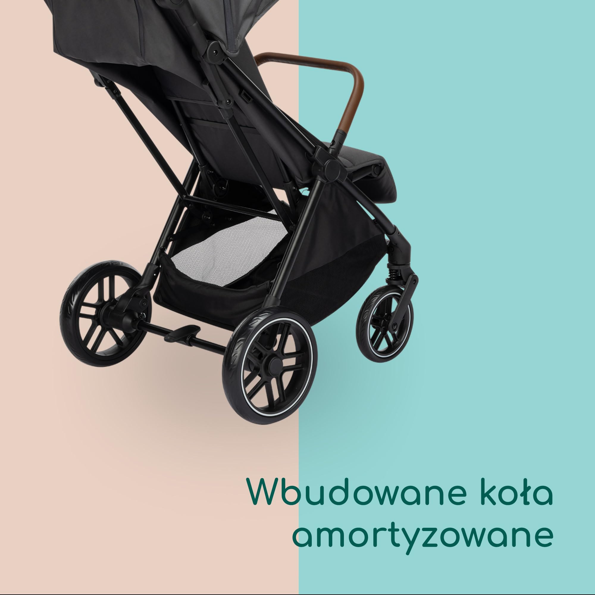 Bebeconfort Indra, Wózek Spacerowy, 0-4 lat (22 kg), Automatyczny Składany Wózek, Zawieszenie, Odchylany na Płasko, Osłona Przeciwdeszczowa, Kompatybilny z Fotelikiem Samochodowym, Mineral Graphite