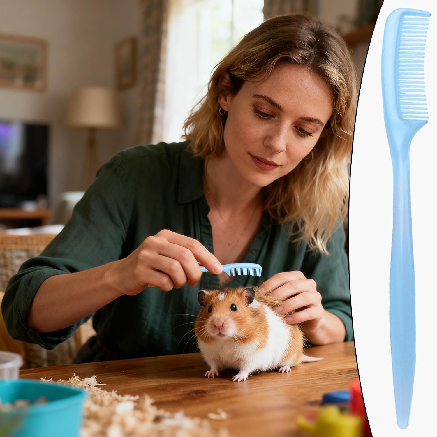 Щетка Bunny Brush 10 шт. расческа для ухода за мелкими животными Щетка для хомячков и шиншилл для мелких животных хорьков ежедневный уход за чувствительной кожей