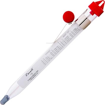 Escali AHC3 NSF Certified Precision Classic Candy/Deep Fry/Confection Glass Thermometer, Red/Clear
