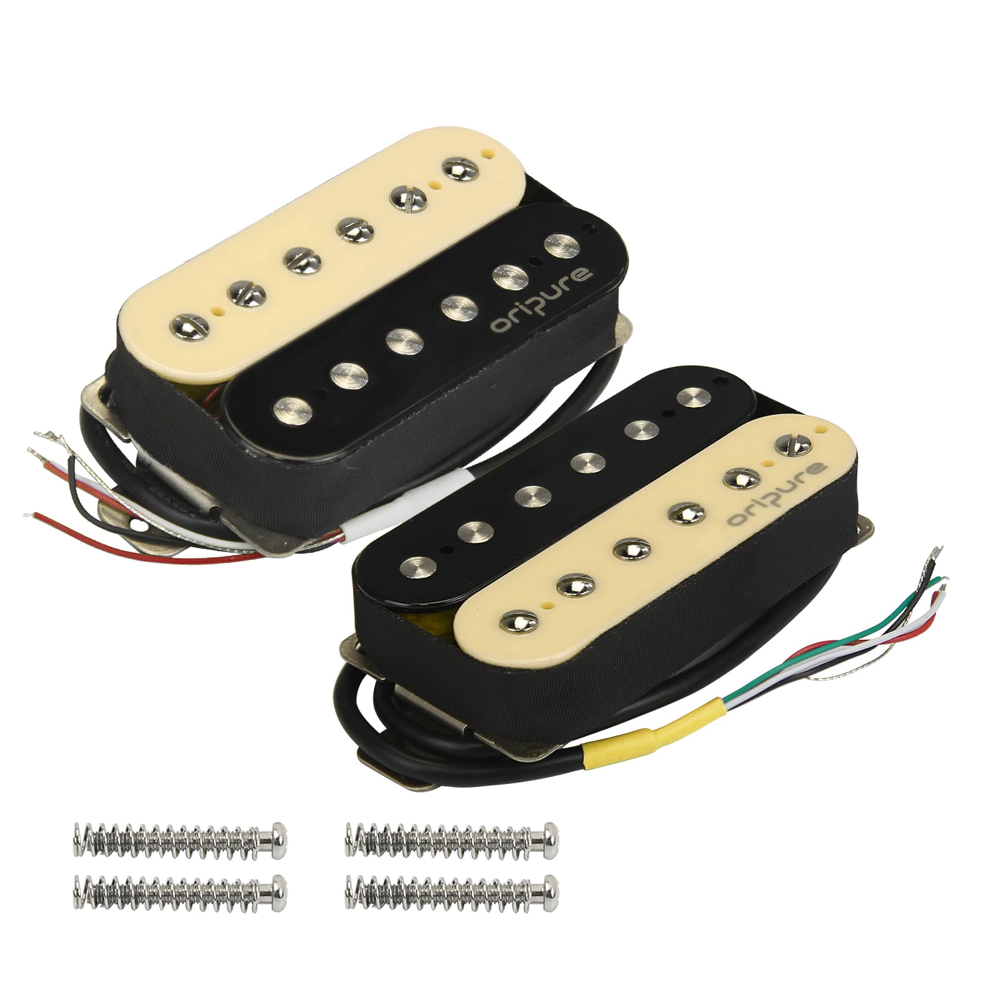 OriPure Alnico 5 Pastillas humbucker de alto rendimiento Juego de pastillas Zebra para mástil y puente