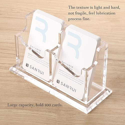 Miniatura 4 de YUXUN SANRUI - Tarjetero vertical con 12 ranuras de 3 niveles, soporte para múltiples tarjetas para escritorio, almacenamiento de tarjetas de