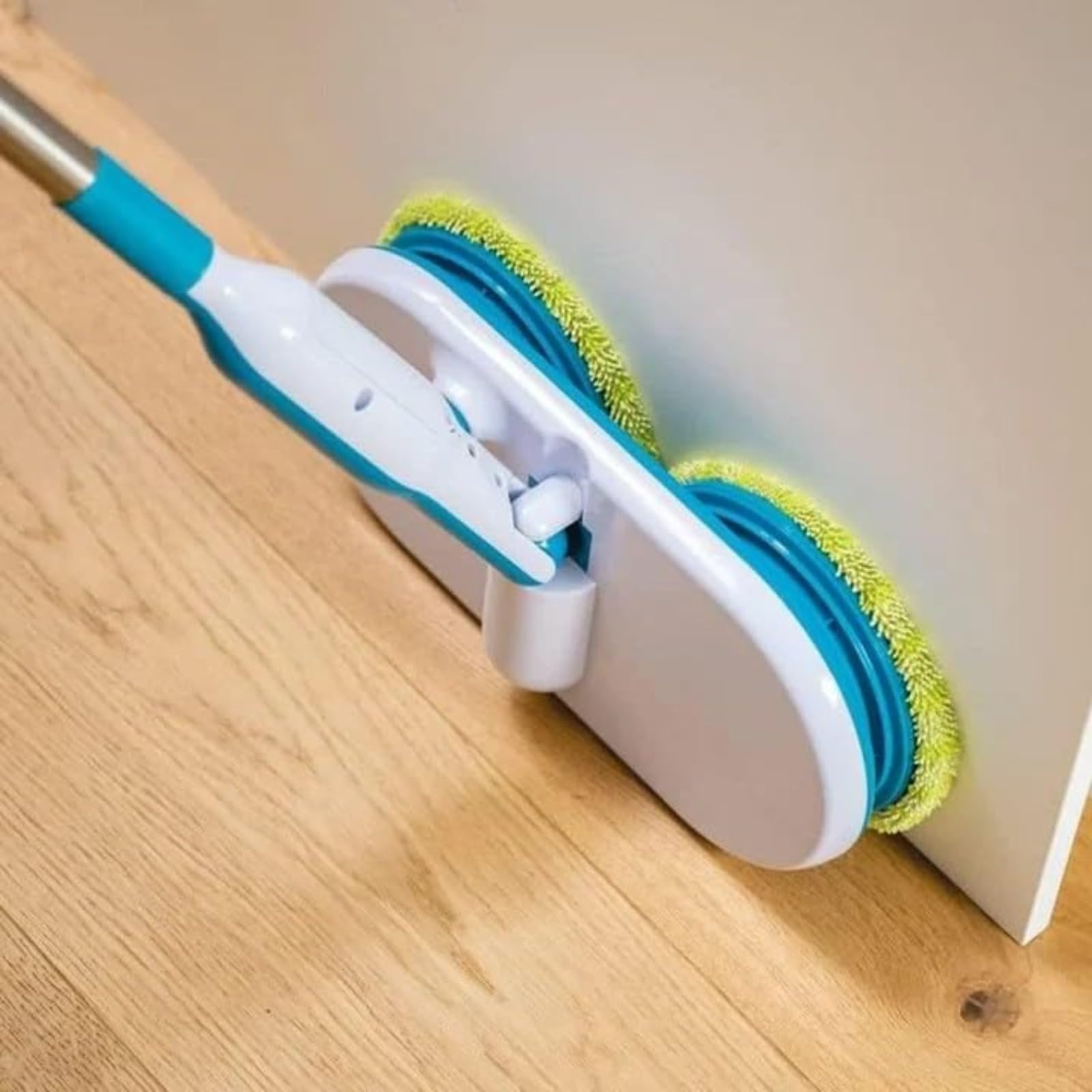 Trapeador eléctrico – Limpiador y encerador giratorio dual de alta velocidad, mopa multisuperficie recargable inalámbrica con diseño delgado de 7 cm para suelos de azulejos de madera del hogar