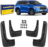 Vista 12 de Aletas antibarro Goodyear para Honda CR-V 2017-2022, par, termoplástico resistente, ajuste personalizado, fácil de instalar, durabilidad