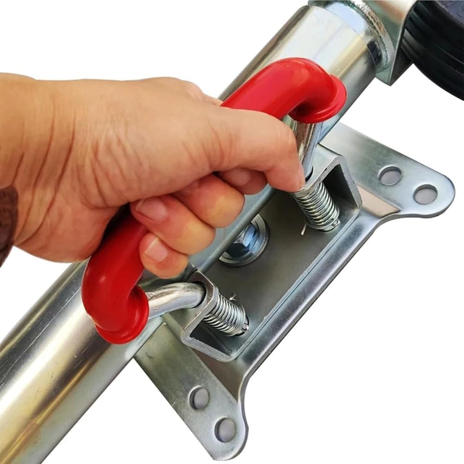 Heavy Duty Lift Swivel Trailer Jack - 8-Inch Swinging Double-Wheel Jack Trailer Guide Wheels, Caravan Boat Trailer Jack Parts Accessories Tool, Capacity 1500