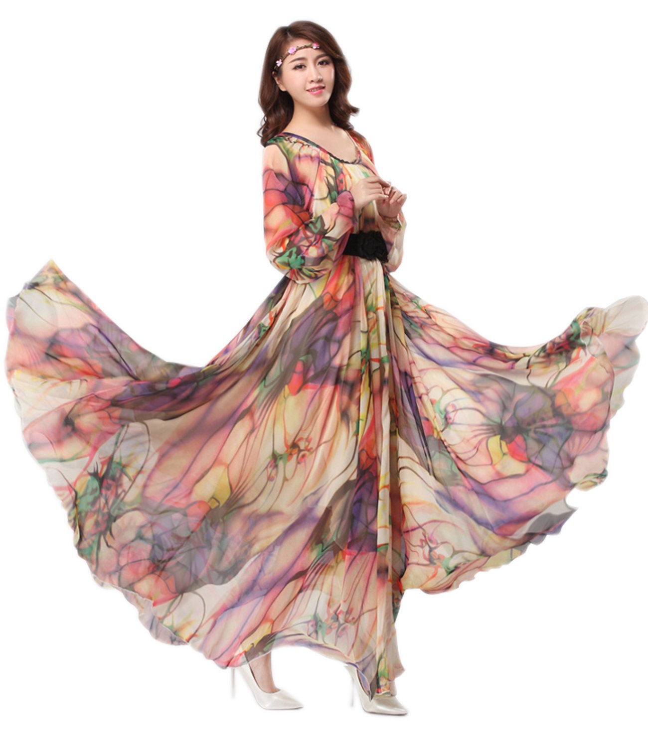 sachin and babi light blue dress Sky Blue Floral Embroidered Empire Waist A-Line Dress  Maxim Creation