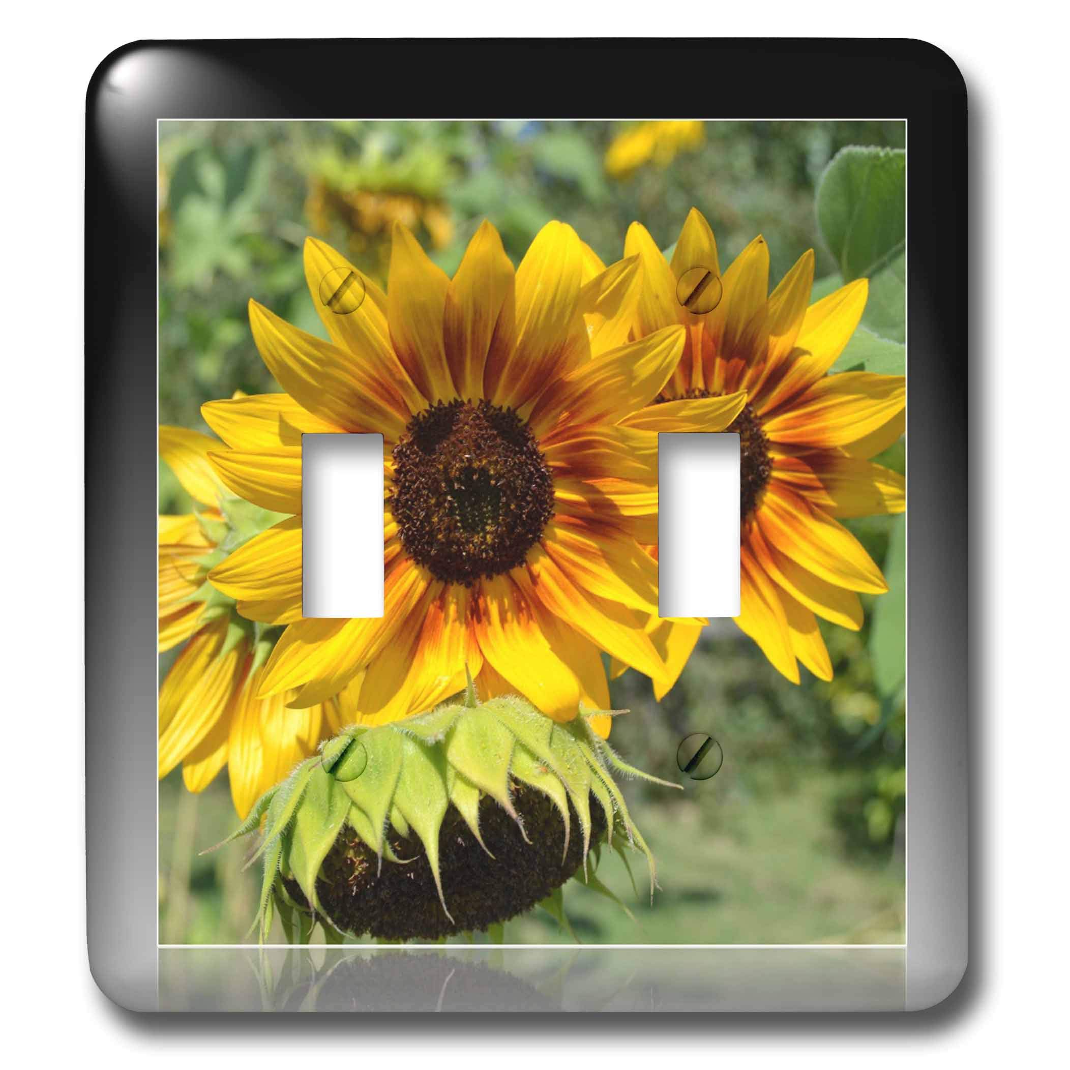 Interrupteur à bascule motif tournesols lsp_33895_2 pour camoufler les traces sur vos murs