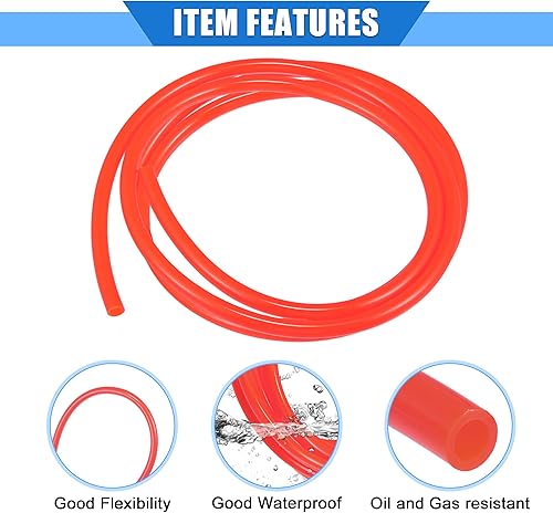 Miniatura 3 de 2 mangueras de ventilación de combustible, 0.2 x 79 pulgadas, tubo universal de manguera de gasolina de 0.2 x 79 pulgadas, tubo universal para
