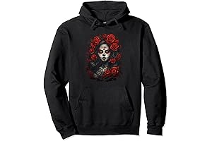 Cute Sugar Skull Girls Pullover Hoodie