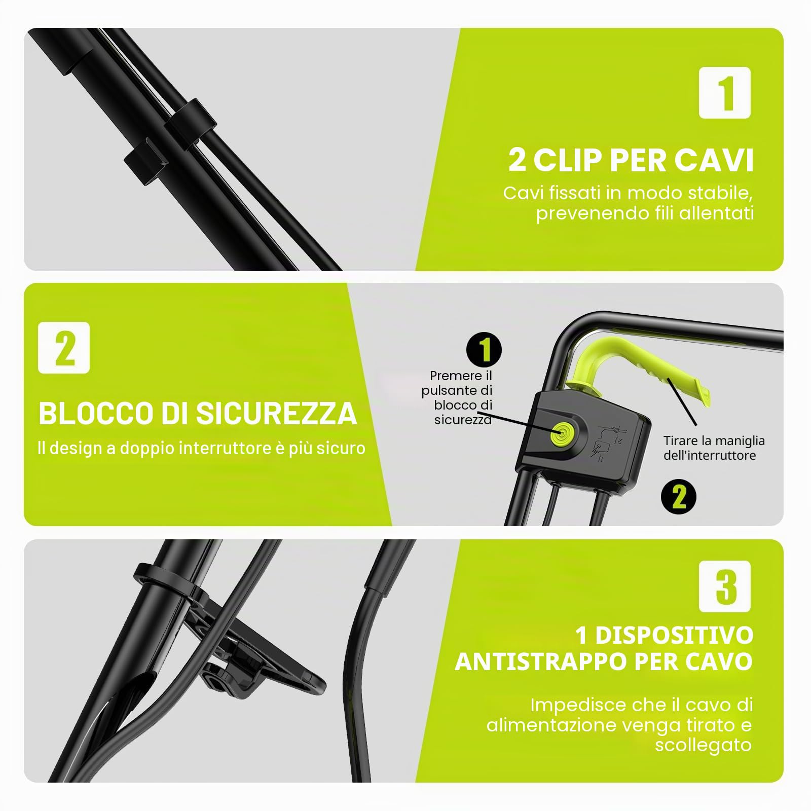 DEWINNER Scarificatore arieggiatore elettrico 2in1 1500W 32cm 30L 4 livelli profondità regolabile